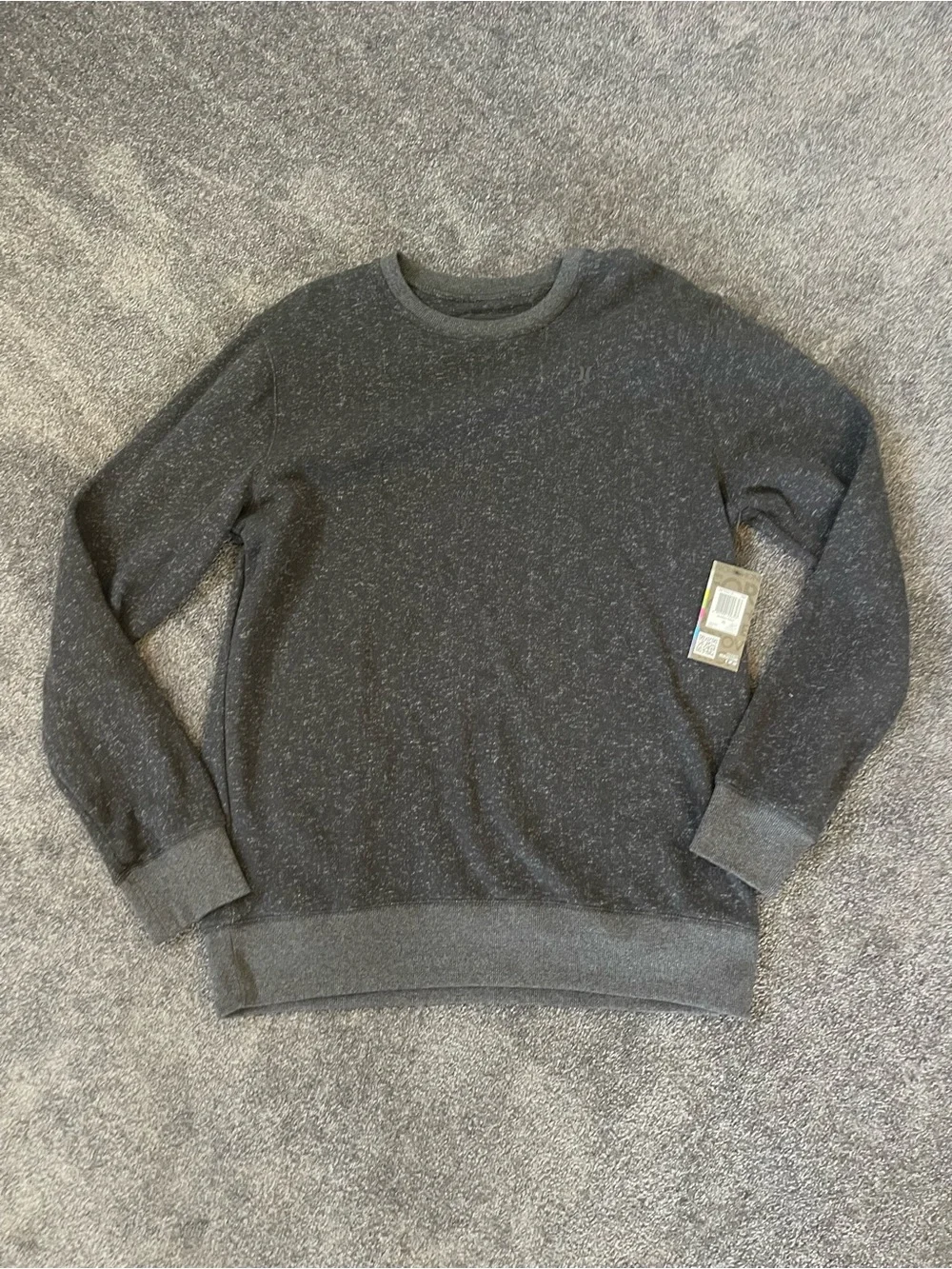 Hurley Men's Charcoal Heather Crewneck Sweater